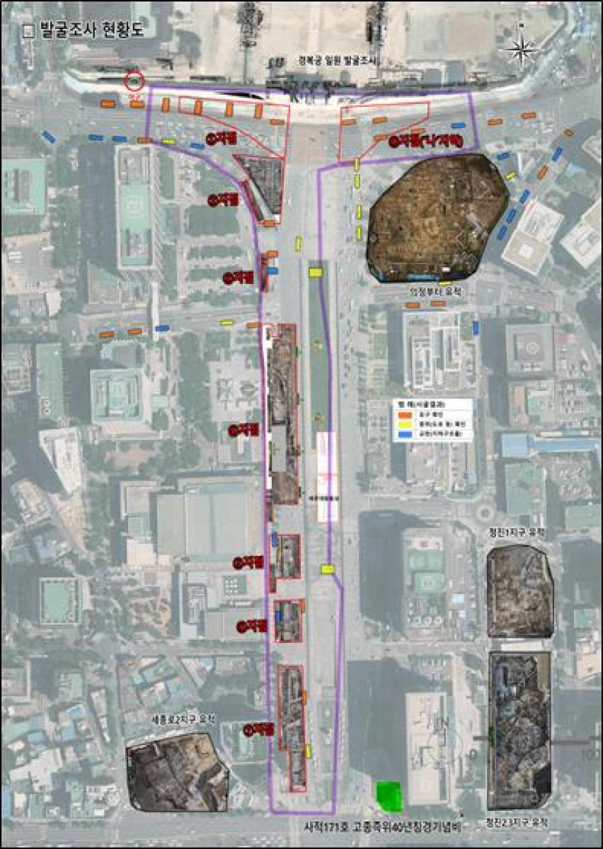 발굴조사 현황도 이미지