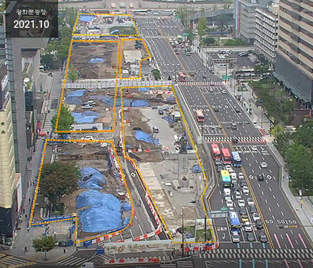 2021년 10월 광화문광장 전경