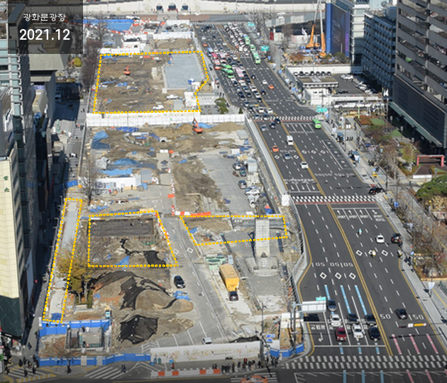 2021년 12월 광화문광장 전경