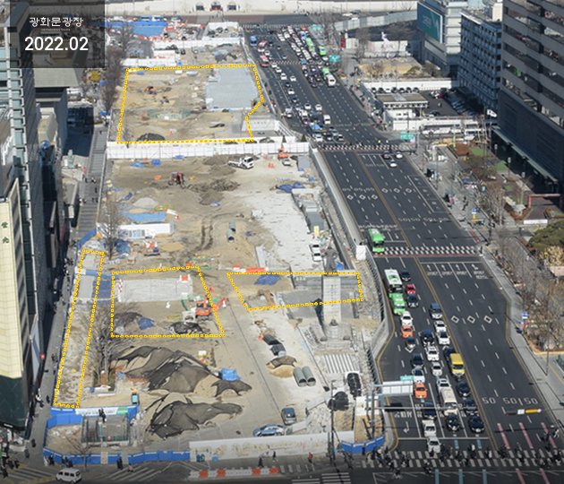 2022년 02월 광화문광장 전경